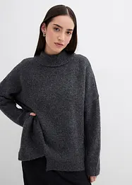 Trui met wol en een asymmetrische onderkant, bonprix
