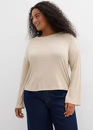 Oversized shirt in een soepele viscose-elastanmix, bonprix