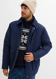 Gewatteerde winterjas met corduroy kraag, bonprix