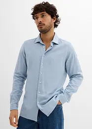 Flanellen business overhemd van puur katoen, slim fit, bonprix