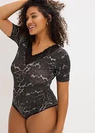 Body van modal met kant en halflange mouwen, bonprix