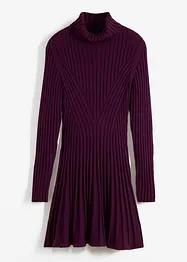 Gebreide jurk met col, bonprix