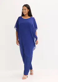 Jumpsuit met overgooier van fijn chiffon, bonprix
