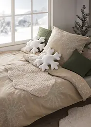 Fluffy kussen in de vorm van een sneeuwvlok, bonprix