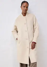 Lange winterjas met gebreide strook, bonprix