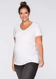 Basic zwangerschapsshirt met biologisch katoen (set van 2), bonprix