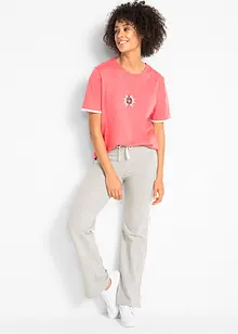 Jersey broek van katoen met stretch (set van 2), bonprix