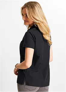 Popeline blouse met korte mouwen, bonprix