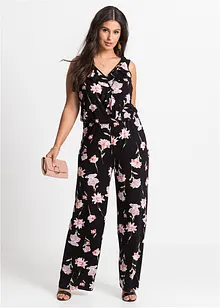 Jersey jumpsuit met bloemen, BODYFLIRT