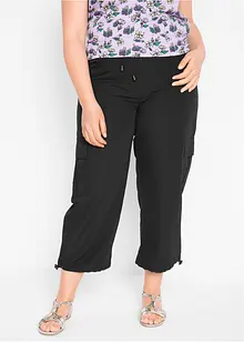 High waist 7/8 broek met elastische band (set van 2), bonprix