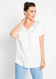 Viscose blouse met korte mouwen, bonprix