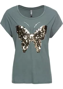 Shirt met pailletten, bonprix