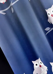 Verduisterend gordijn met uilenprint met gerecycled polyester (1 stuk), bonprix
