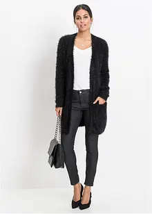 Lang vest in fluffy look, bonprix