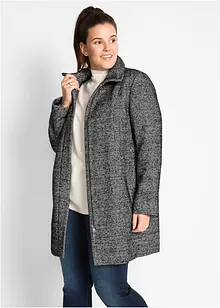 Korte coat voor tussenseizoen in wollen look, bonprix