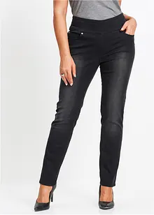 Slim jeans met mid waist, cropped, bonprix