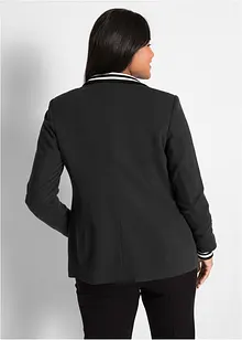 Katoenen blazer met gestreepte details, bonprix