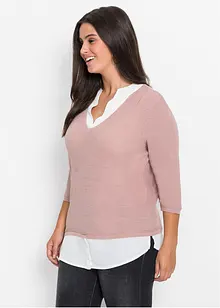 Trui met blouse-inzet, bonprix