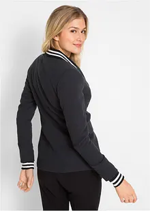 Katoenen blazer met gestreepte details, bonprix