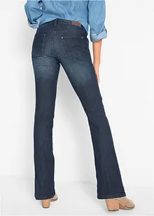 Mid waist stretch jeans, bootcut, bonprix