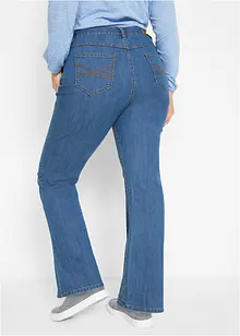 Wide leg stretch jeans, high waist, bonprix