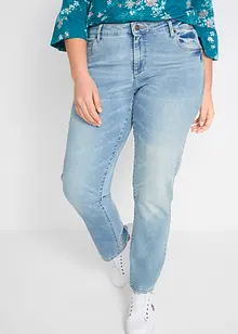 Stretch jeans mid waist, straight, bonprix