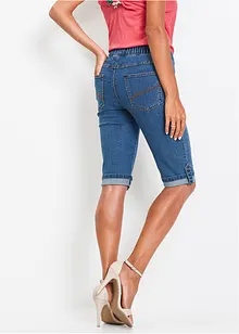 Jeans bermuda met elastische band, bonprix