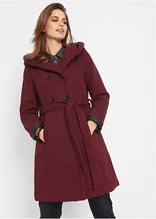 Korte coat met wol, bonprix