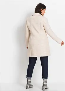 Korte coat van bouclé, bonprix