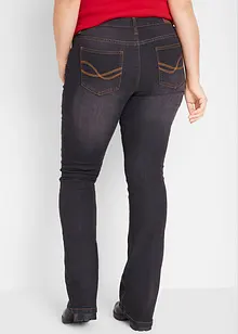 Stretch jeans mid waist, bootcut, bonprix