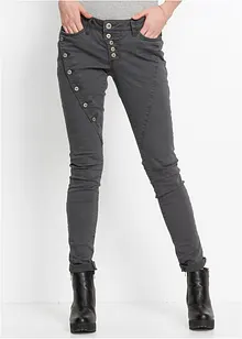 Broek met schuine knoopsluiting, bonprix