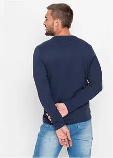 Longsleeve met kerstmotief, slim fit, bonprix