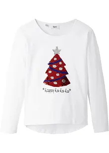 Meisjes longsleeve met omkeerbare pailletten, bonprix