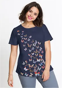 T-shirt met vlinders, bonprix