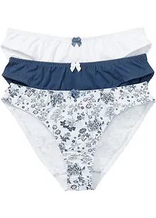 Slip (set van 3) met katoen, bonprix