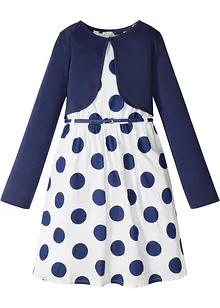 Meisjes jurk, riem en bolero (3-dlg. set), bonprix