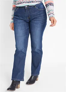 Mid waist stretch jeans, straight, bonprix