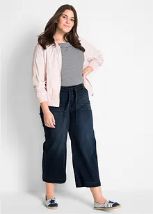 7/8 high waist ultra soft jeans met comfortband, loose fit, bonprix