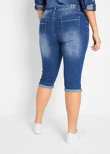 Mid waist cropped jeans, straight, bonprix