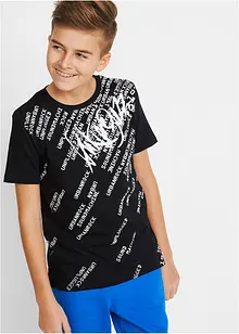 Jongens T-shirt slim fit van biologisch katoen, bonprix