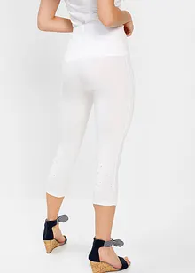 Capri legging met glittersteentjes, bonprix