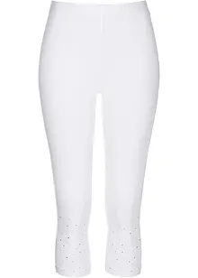 Capri legging met glittersteentjes, bonprix