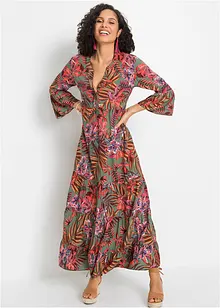 Gedessineerde maxi jurk van soepele viscose, bonprix