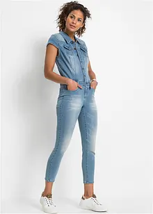 Jeans jumpsuit met knopen, RAINBOW