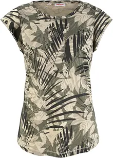 Katoenen shirt met print en minimouwen, bonprix