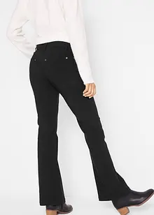 Bengaline stretch broek met verstelbare band, flared, bonprix