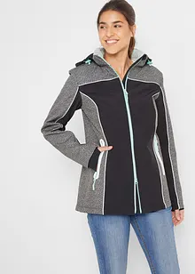 Softshell jas met reflecterende details, waterafstotend, bonprix