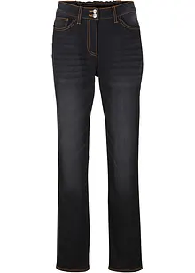 Thermojeans met push-up effect en comfortband, straight, bonprix