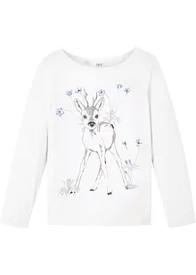 Meisjes longsleeve van biologisch katoen, bonprix