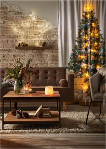 LED gordijn met kerstboomprint (1 stuk), bonprix